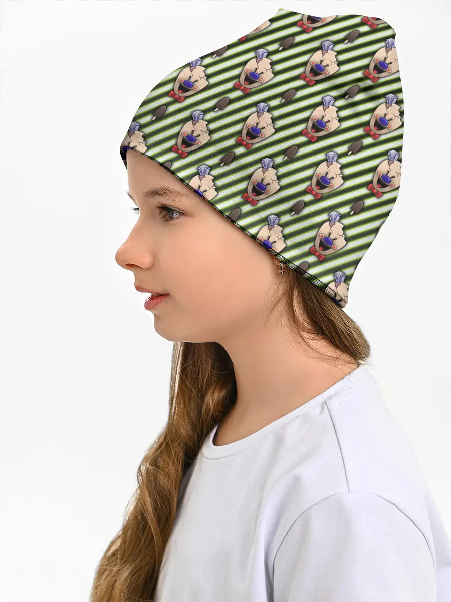 Детская шапка / ICE SCREAM зеленый паттерн