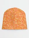 Детская шапка / Оранжевая пиксель абстракция