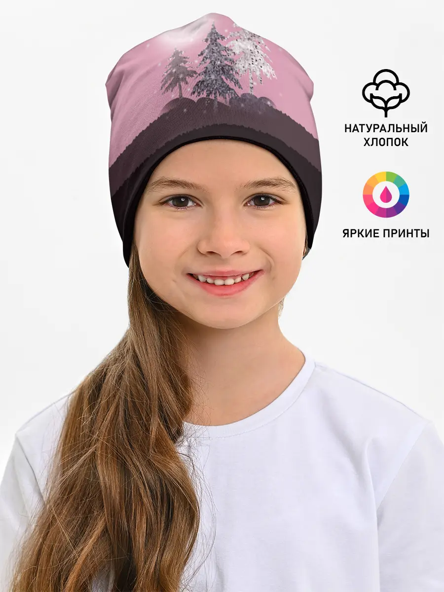 Детская шапка / Розовое сияние