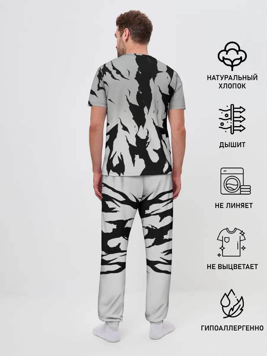 Мужская пижама с брюками / Черный Аста демон Чёрный клевер