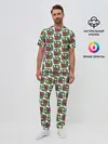 Мужская пижама с брюками / Poggers Pattern