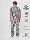 Мужская пижама с брюками / Пиксельный Узор