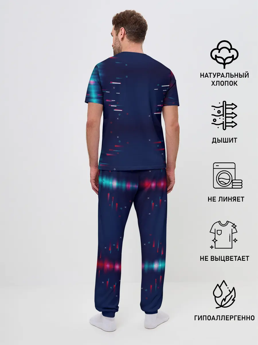 Мужская пижама с брюками / Game Over