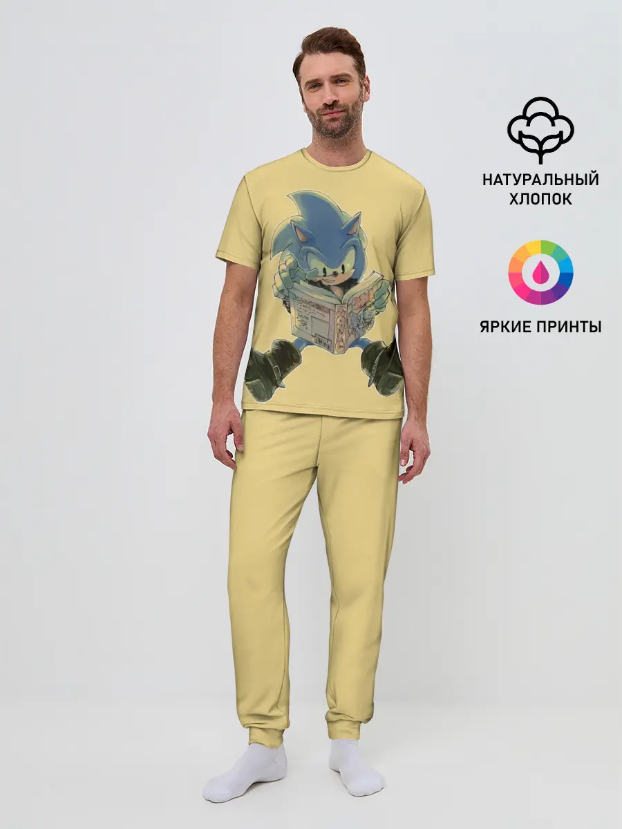 Мужская пижама с брюками / Соник с книжкой