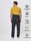 Мужская пижама с брюками / Чёрный клевер Аста желтый