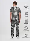 Мужская пижама с брюками / Texture Branches