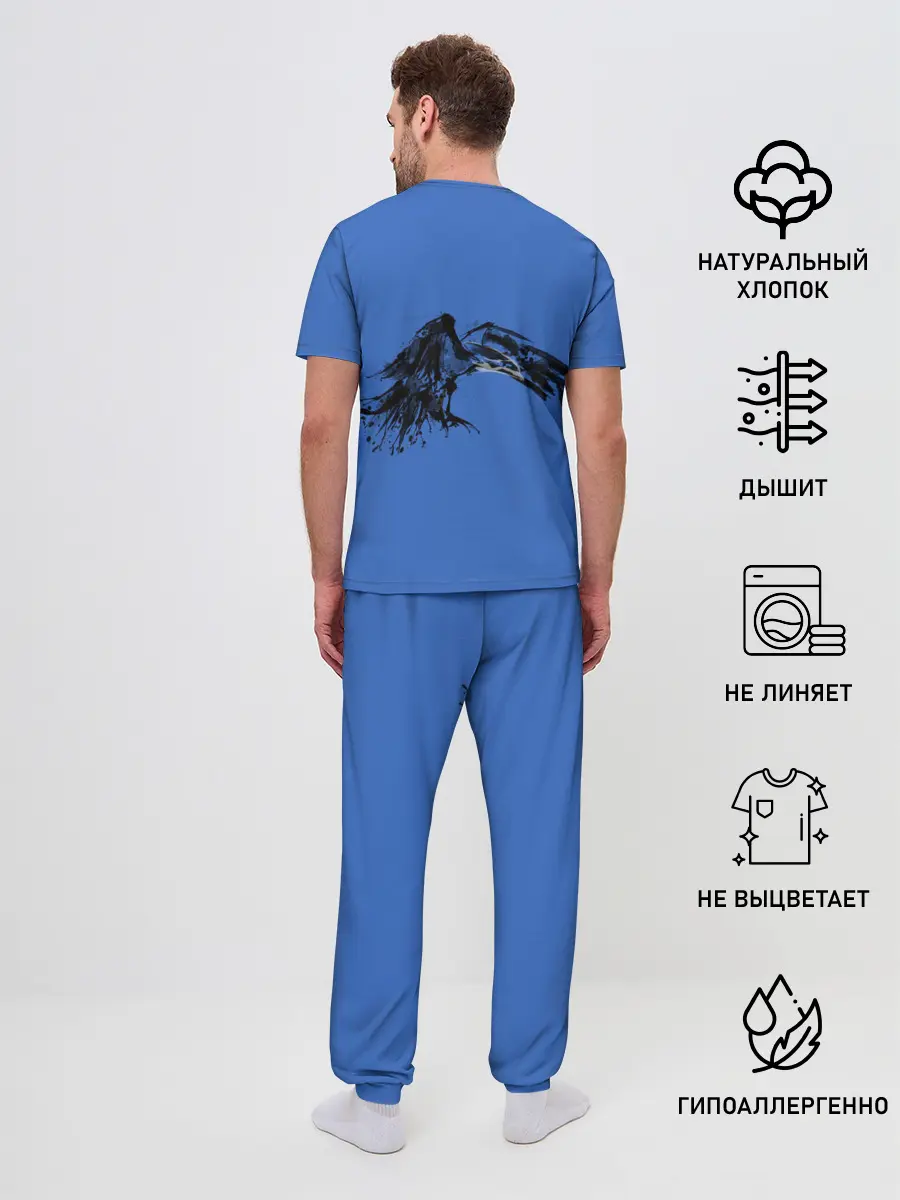 Мужская пижама с брюками / Тень ворона