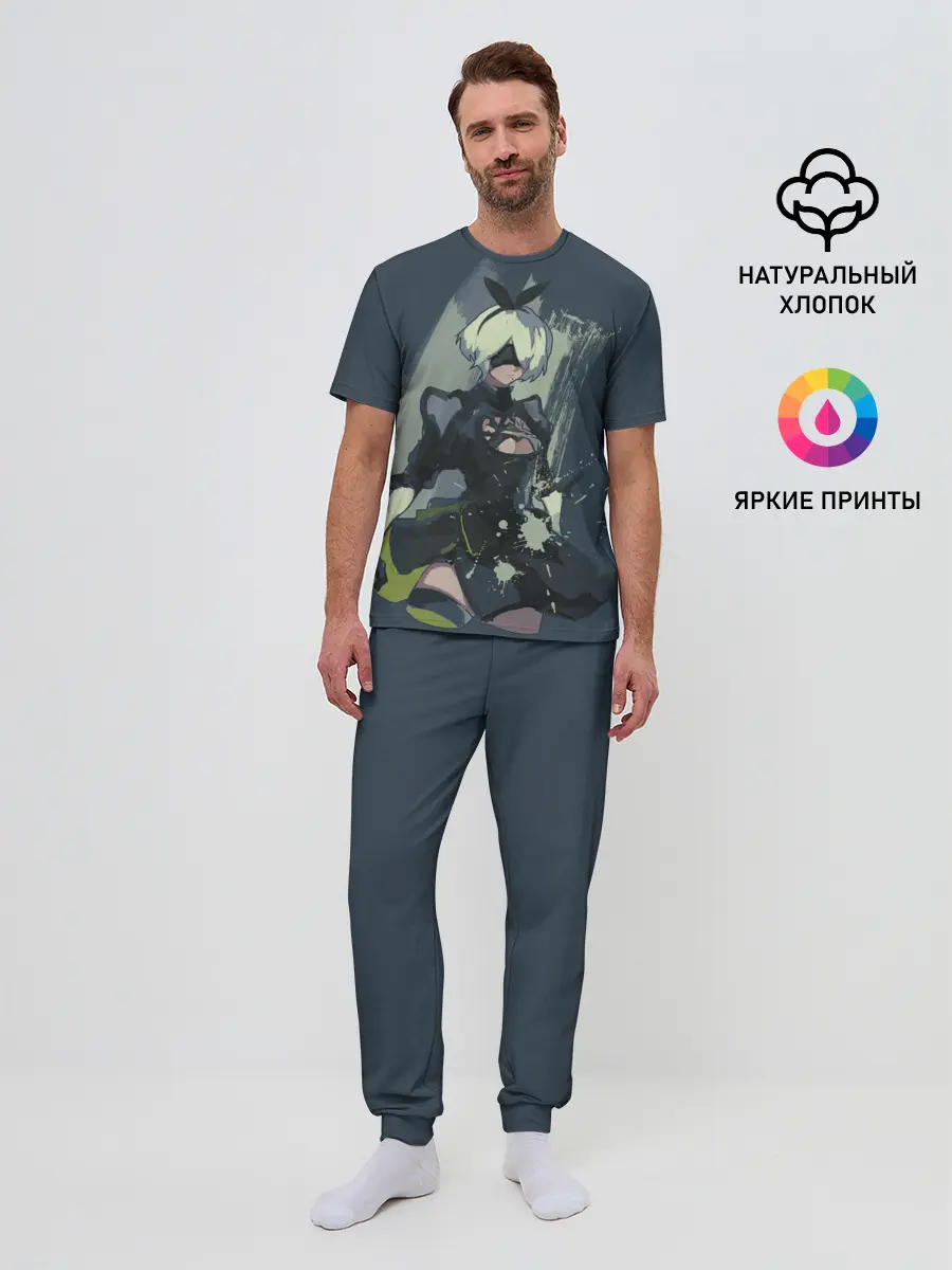 Мужская пижама с брюками / nier automata