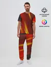 Мужская пижама с брюками / Red sport style