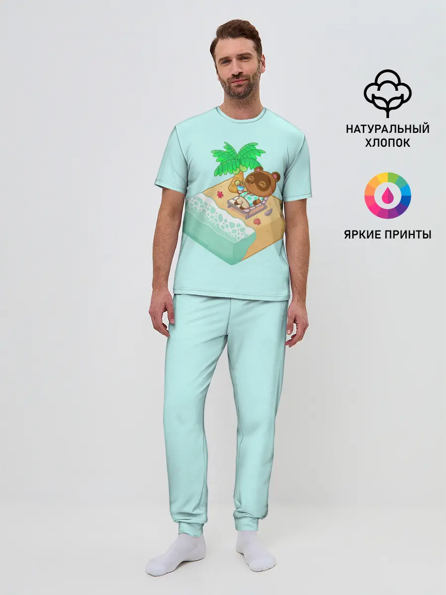 Мужская пижама с брюками / Beach Crossing