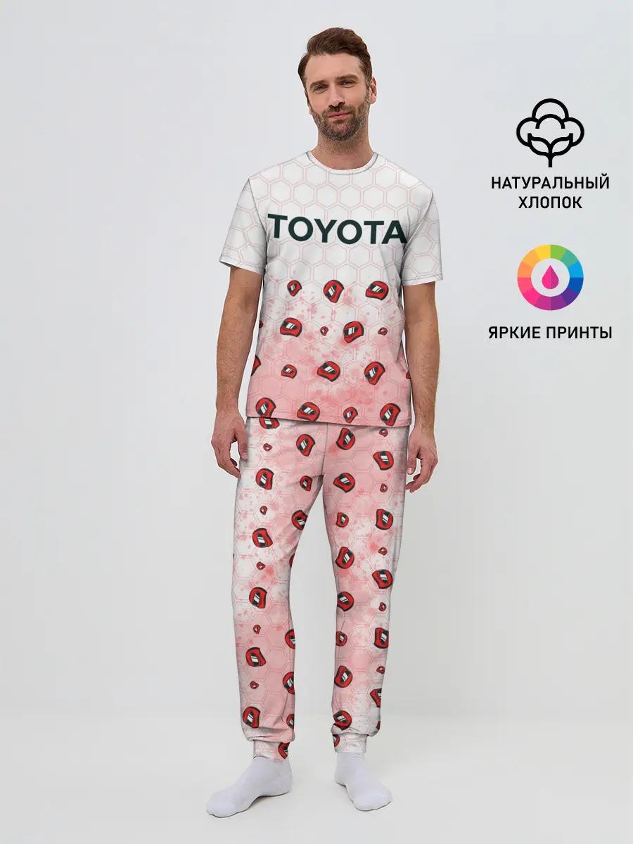 Мужская пижама с брюками / Тойота - Racing