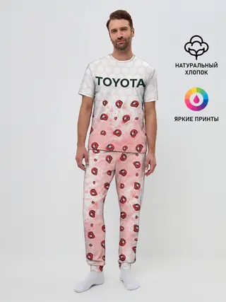 Мужская пижама с брюками / Тойота - Racing