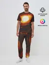 Мужская пижама с брюками / ГАЛАКТИКА / КОСМОС / СОЛНЦЕ