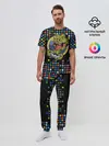 Мужская пижама с брюками / Динозавр-игрок