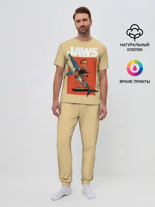 Мужская пижама с брюками / Челюсти