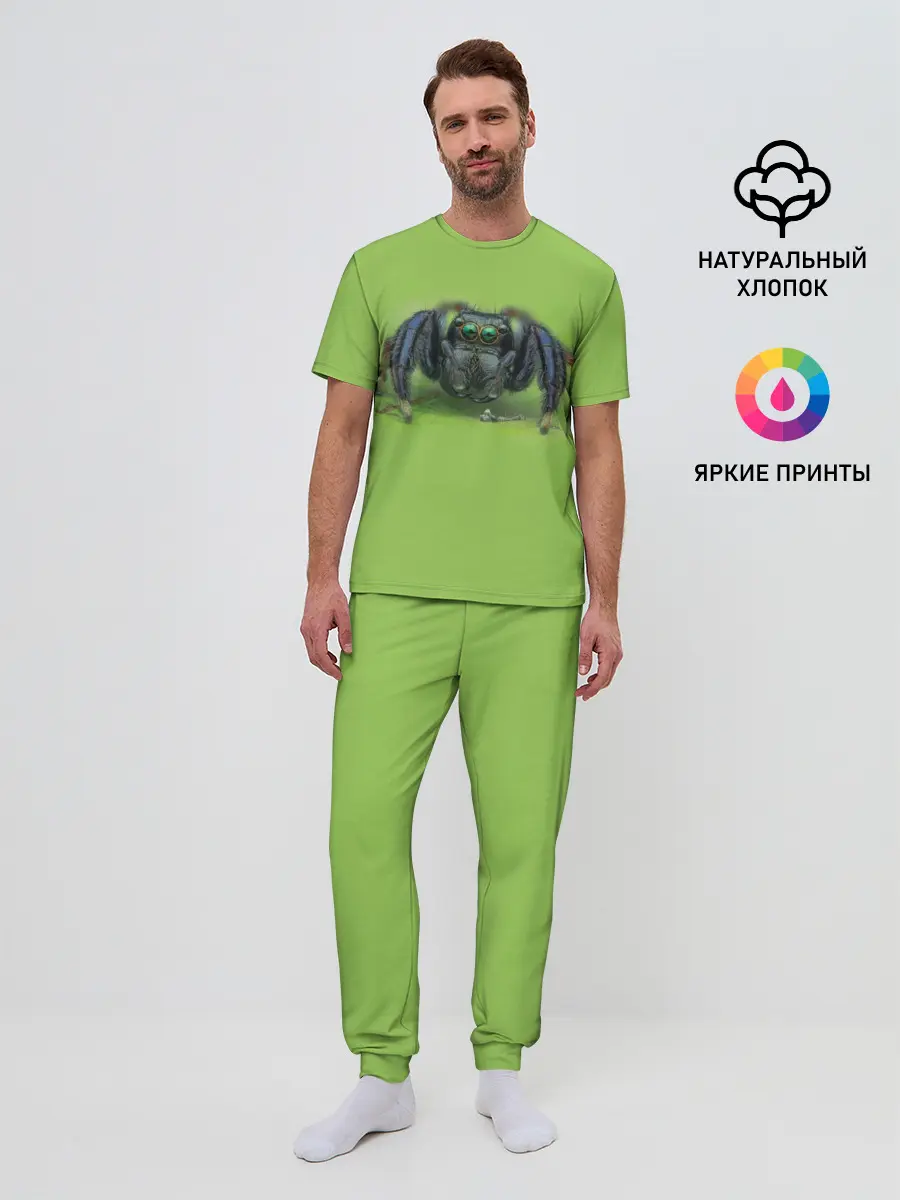 Мужская пижама с брюками / ПАУК С ГЛАЗКАМИ