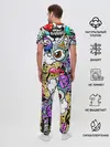 Мужская пижама с брюками / Граффити