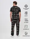 Мужская пижама с брюками / Уличные эмблемы