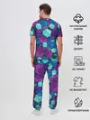 Мужская пижама с брюками / СИРЕНЕВЫЕ КУБЫ