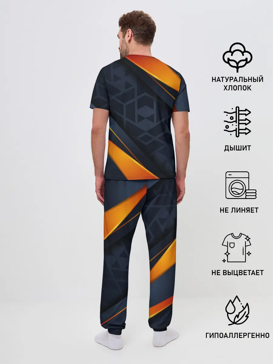Мужская пижама с брюками / BLACK ORANGE