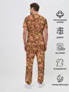 Мужская пижама с брюками / Осеннее листопад
