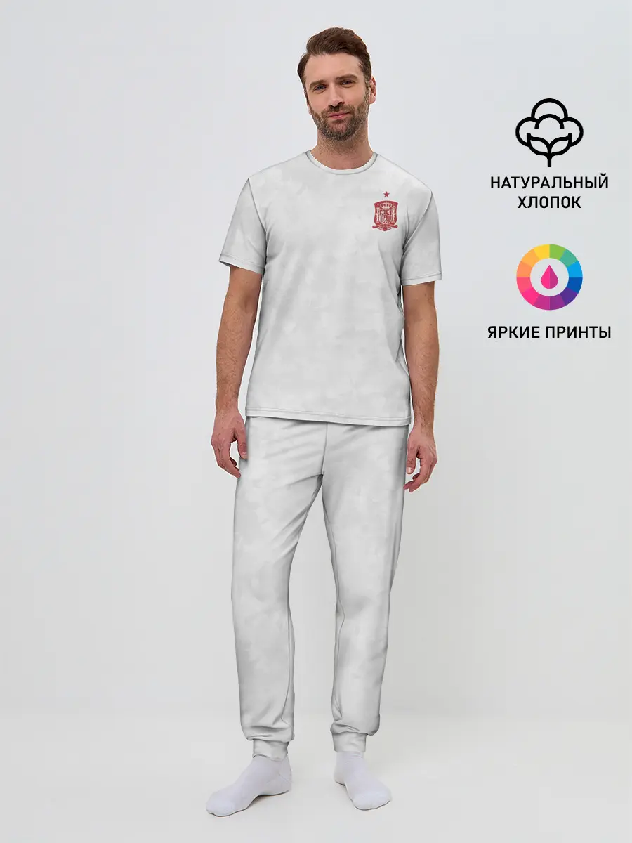 Мужская пижама с брюками / форма сборной Испании