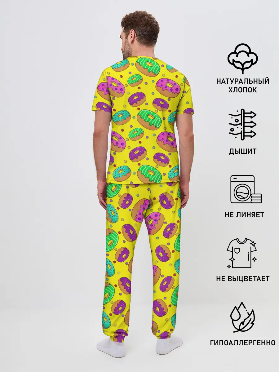 Мужская пижама с брюками / DONUTS