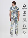 Мужская пижама с брюками / Собачки рисунок паттерном