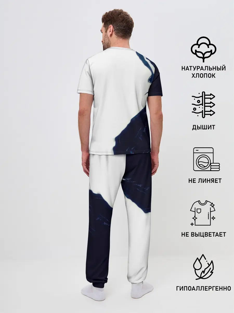 Мужская пижама с брюками / Черный Аста Чёрный клевер