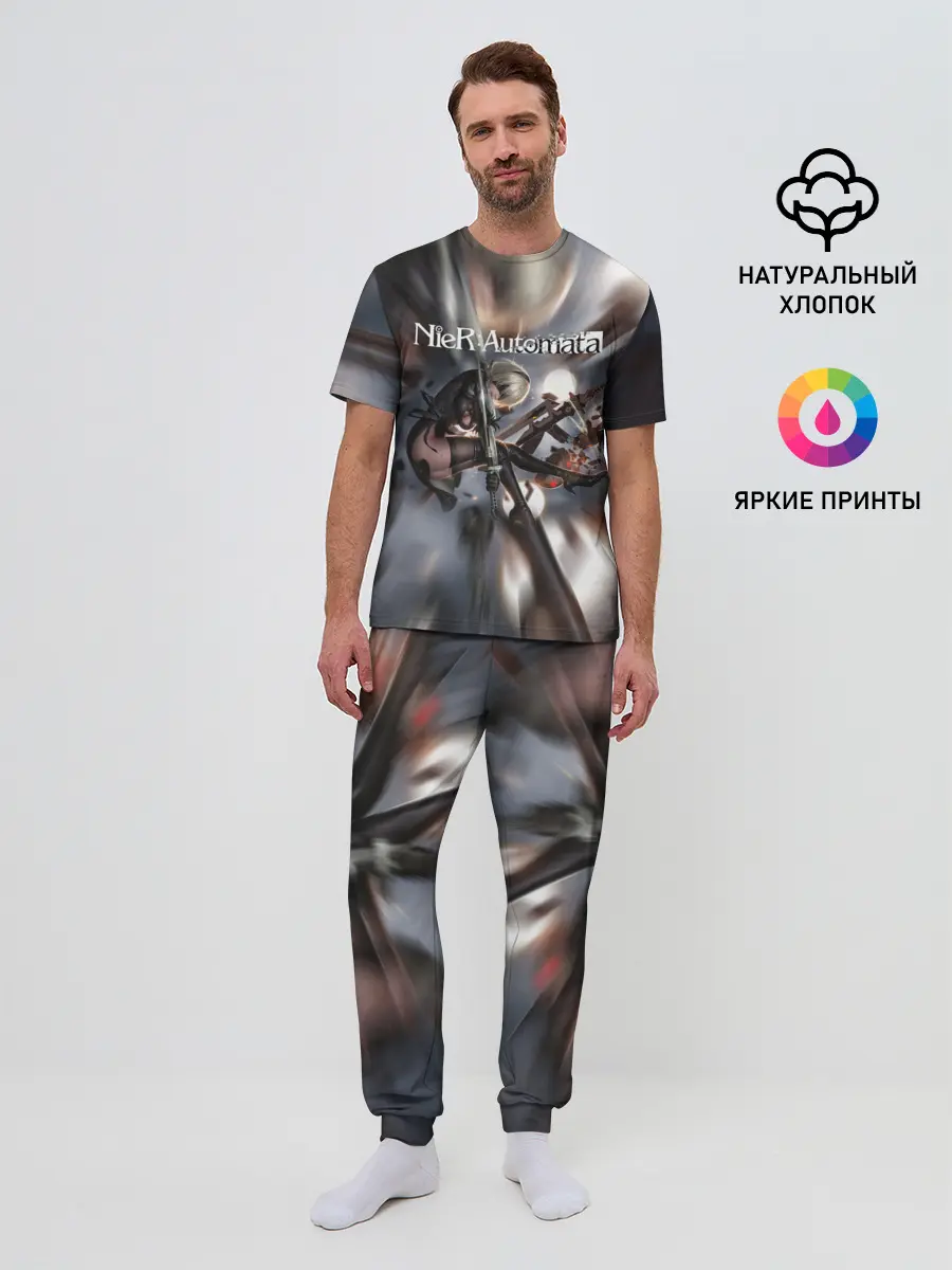 Мужская пижама с брюками / YoRHa | Nier Automata