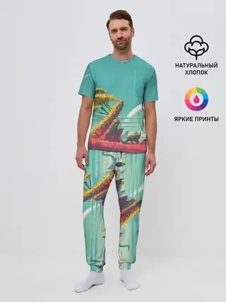 Мужская пижама с брюками / No Man Sky