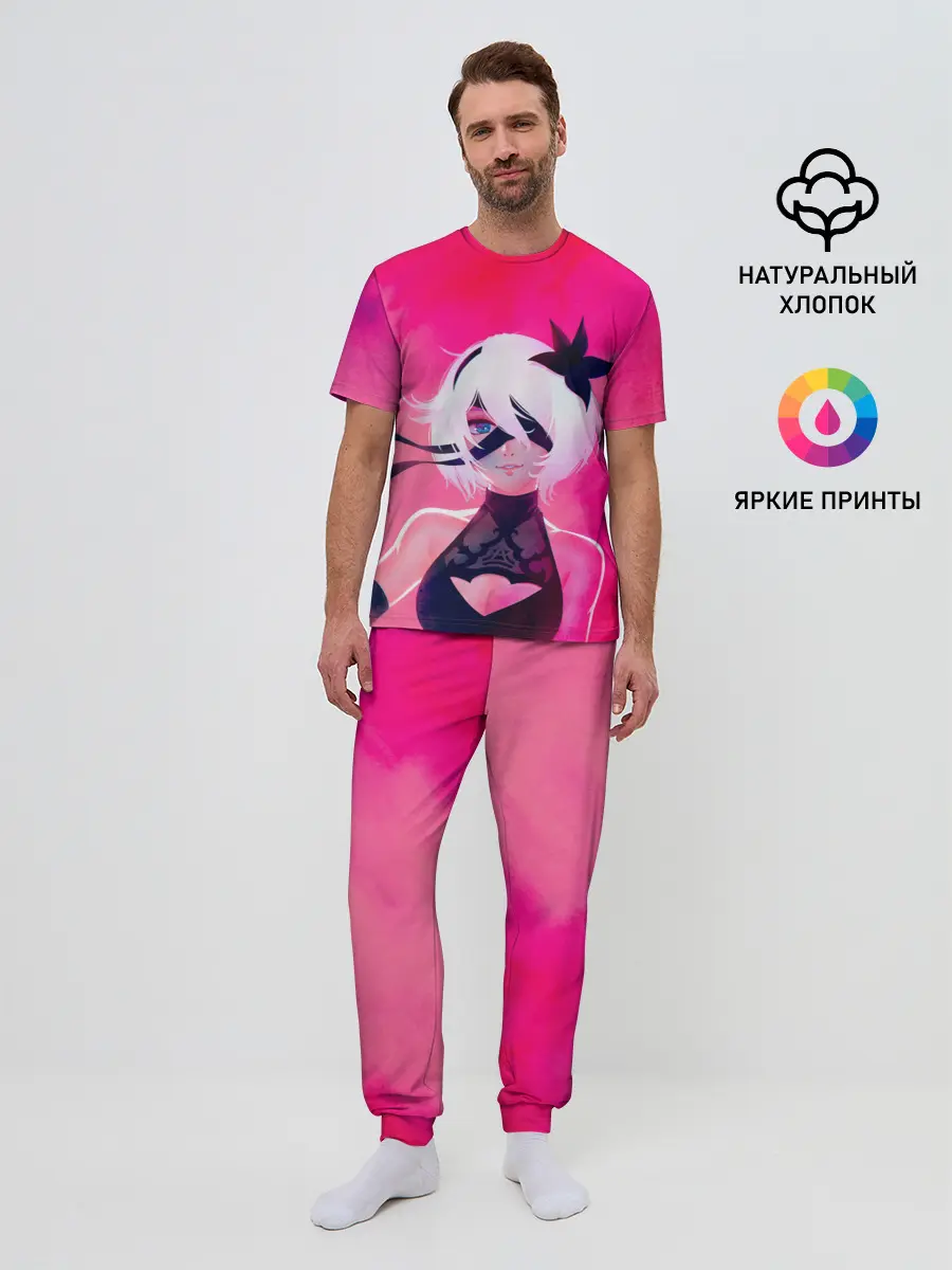 Мужская пижама с брюками / Nier Automata | 2B