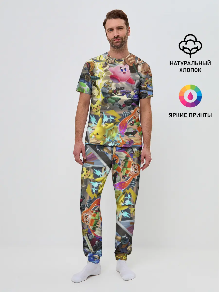 Мужская пижама с брюками / Super Smash World