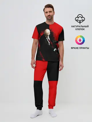 Мужская пижама с брюками / Hitman splash