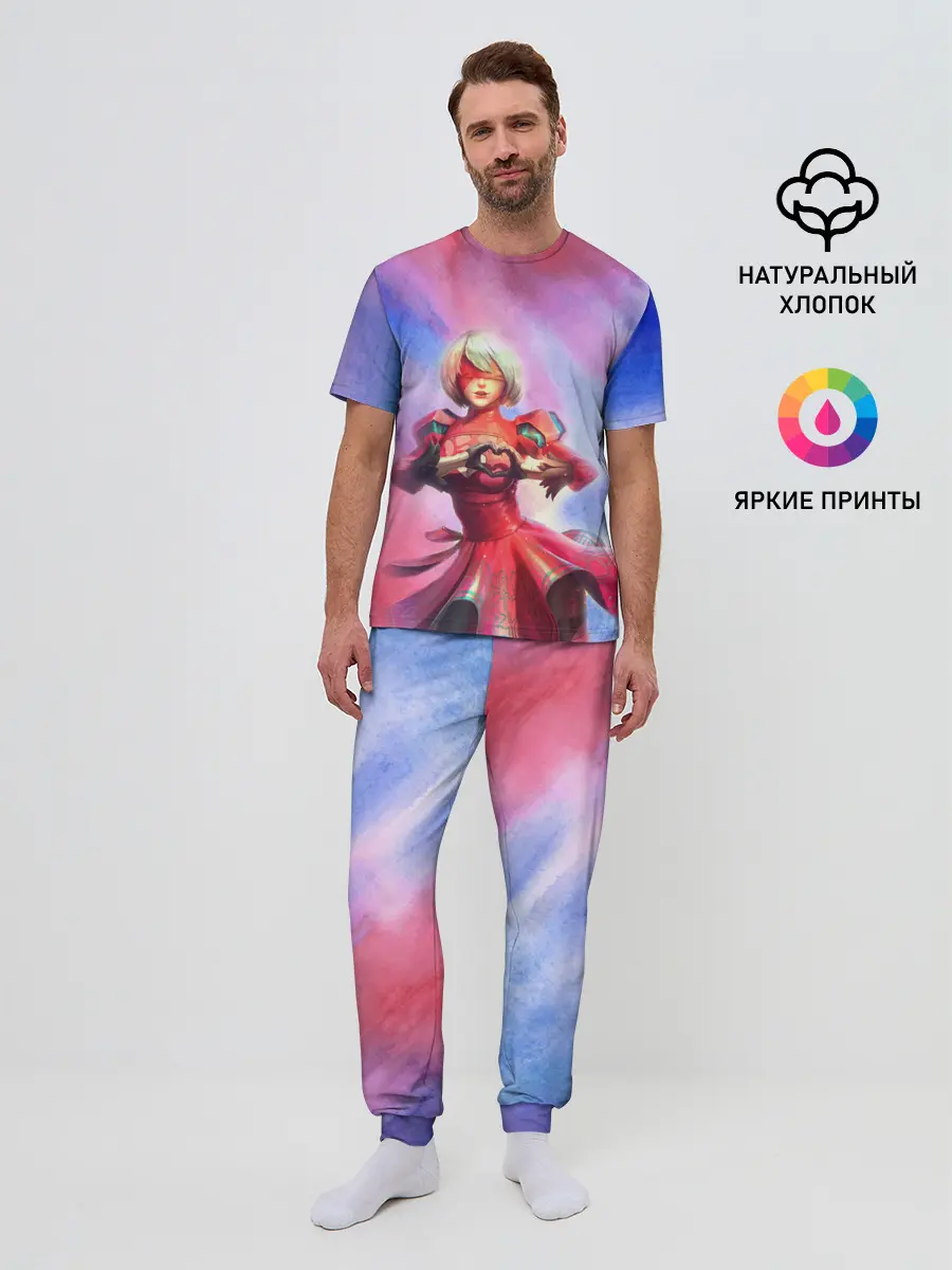 Мужская пижама с брюками / 2B Love | Nier Automata