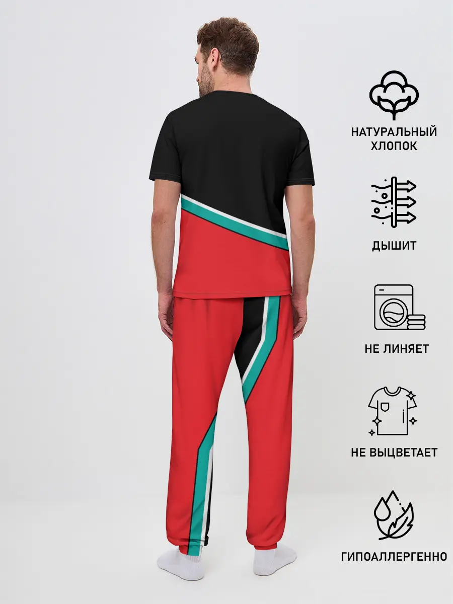 Мужская пижама с брюками / Граффити