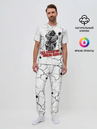 Мужская пижама с брюками / Lock, money, two barrels $$$