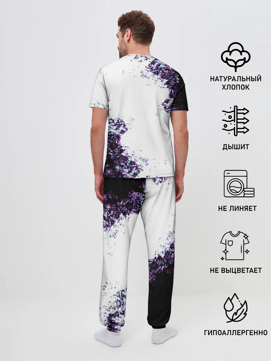 Мужская пижама с брюками / THE WITCHER GLITCH / ГЛИТЧ