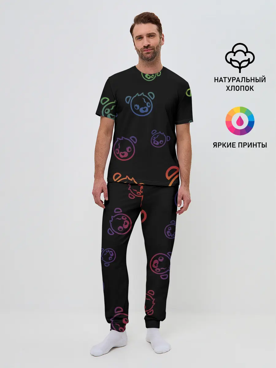 Мужская пижама с брюками / Colorful Bear
