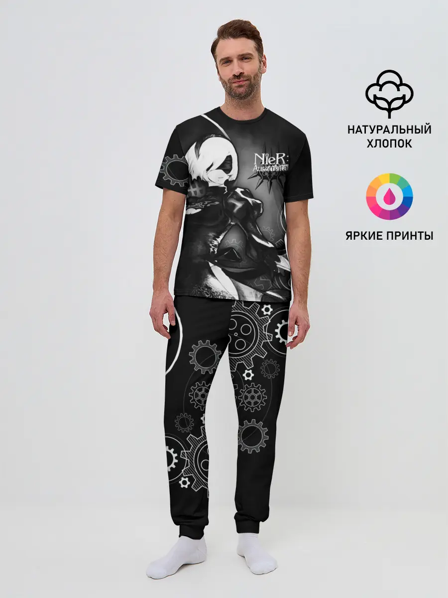 Мужская пижама с брюками / 2B Nier: Automata