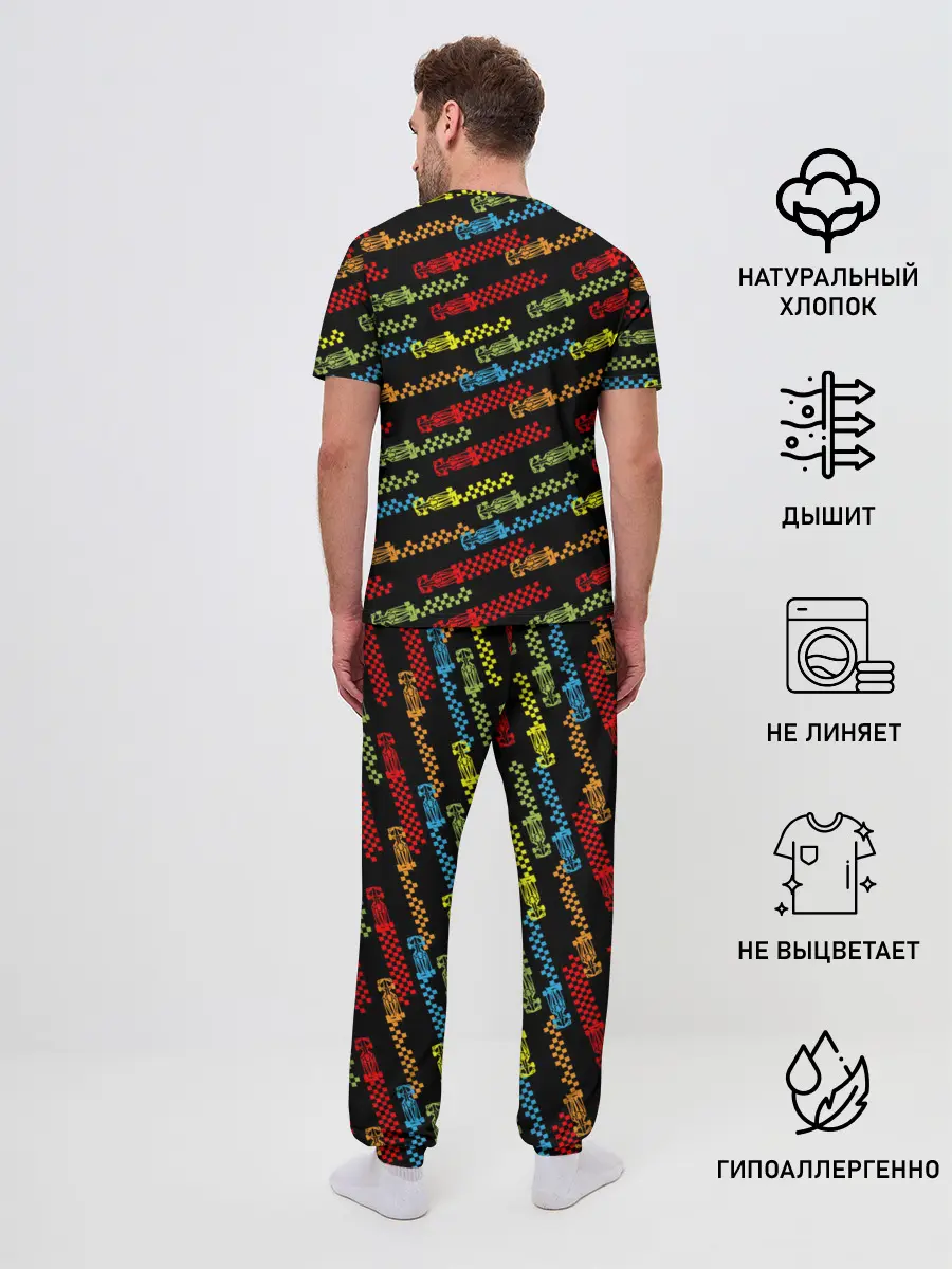 Мужская пижама с брюками / Формула 1 Гонки