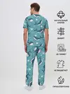 Мужская пижама с брюками / Киты
