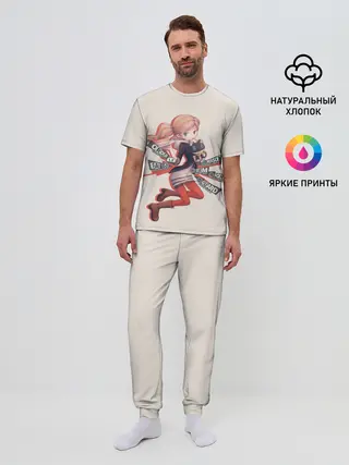 Мужская пижама с брюками / Няшная Такамаки