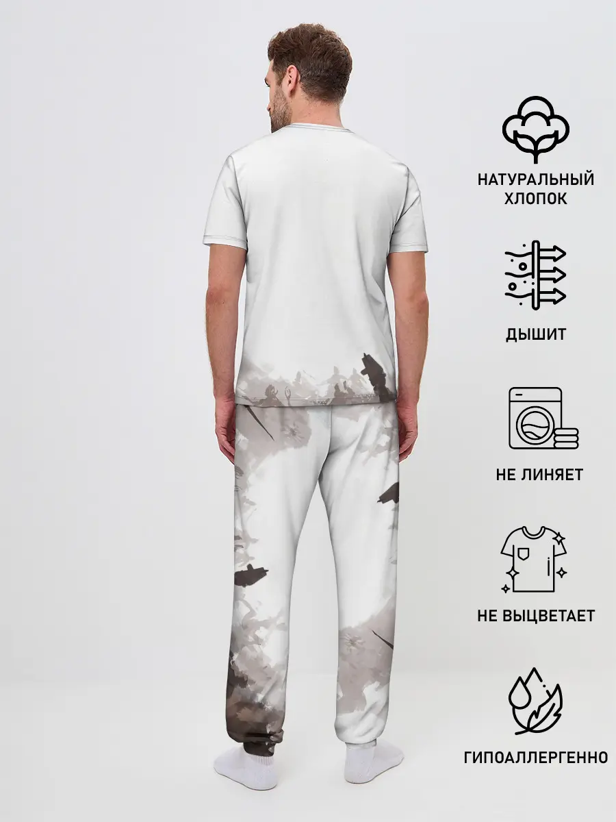 Мужская пижама с брюками / Quake War