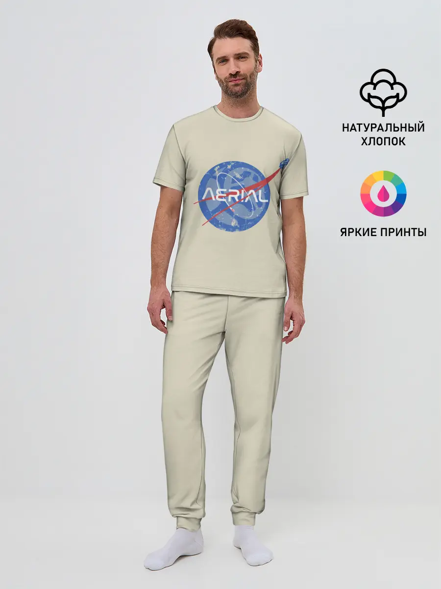 Мужская пижама с брюками / Nasa x Rocket league
