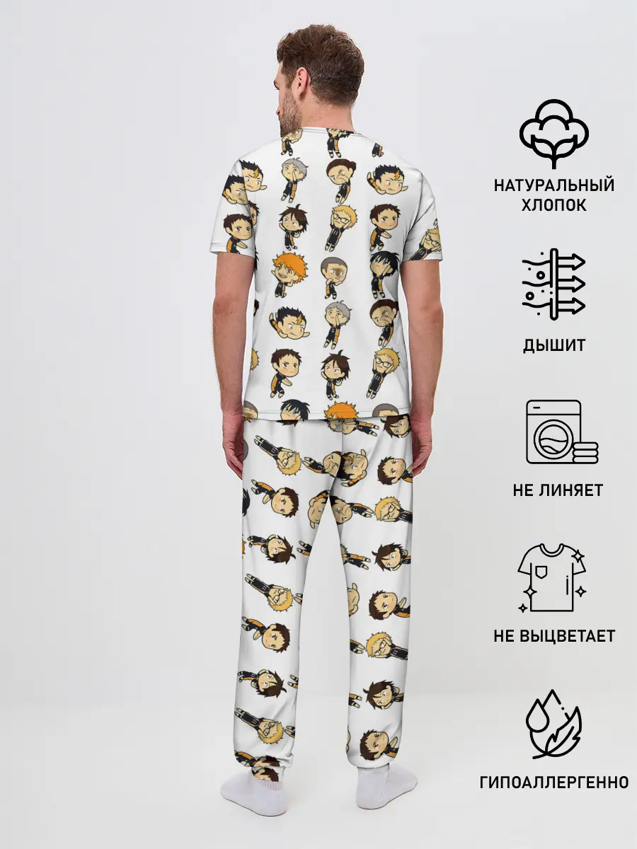 Мужская пижама с брюками / Команда школы Карасуно | Haikyuu!!