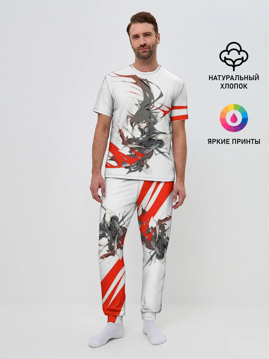 Мужская пижама с брюками / ХЯККИМАРУ И ДЕМОНЫ | ДОРОРО