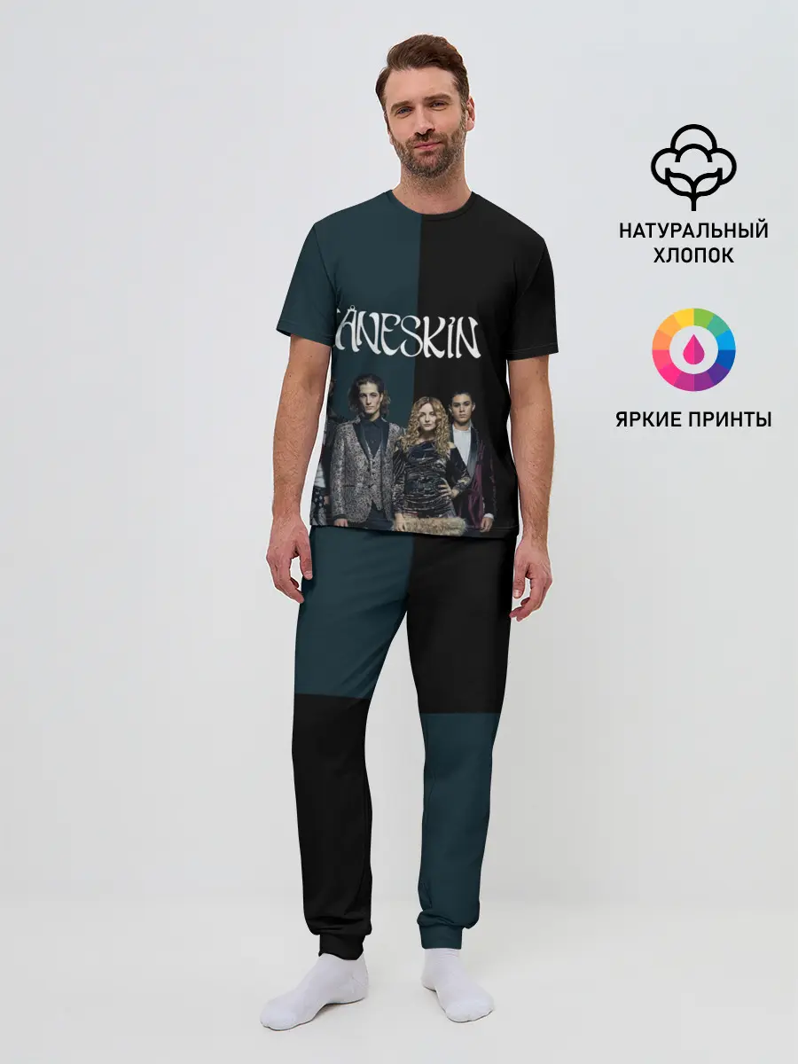 Мужская пижама с брюками / Maneskin. New heroes