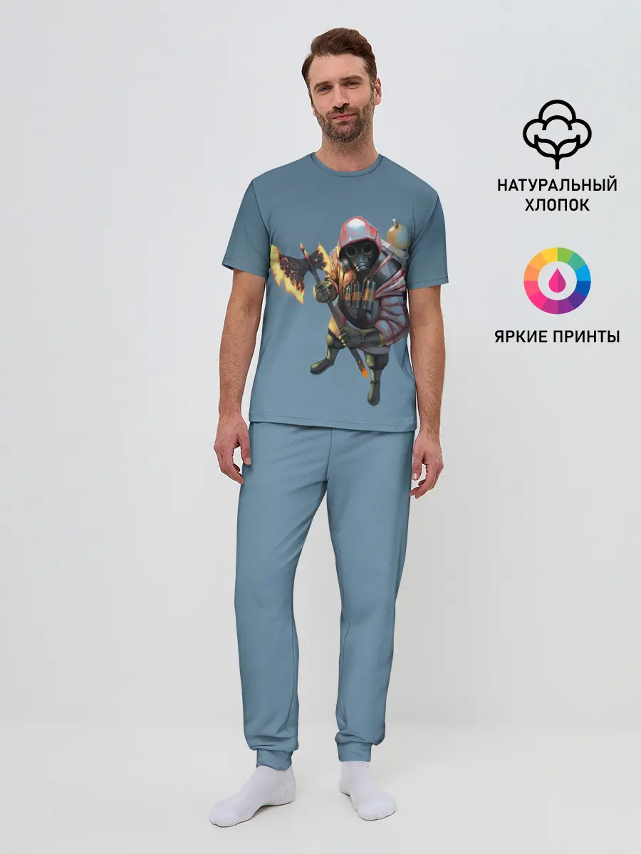 Мужская пижама с брюками / Pyro