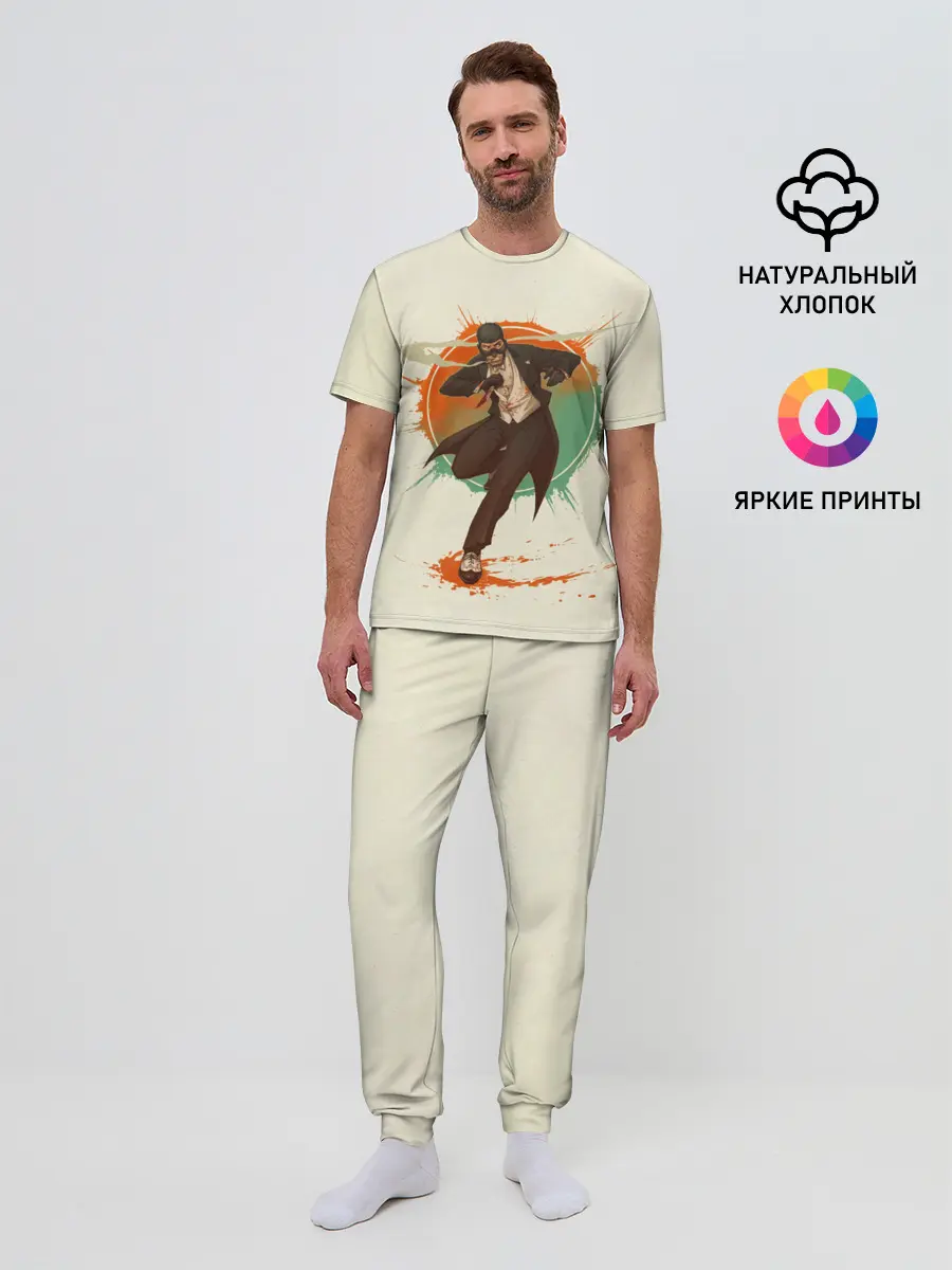 Мужская пижама с брюками / Spy